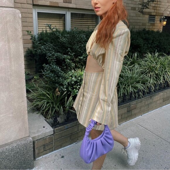 WeWoreWhat Blazer Chevron Stripe Dress - Picture 1 of 4